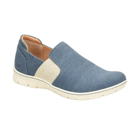 b.o.c. Women Seaham Flexible Slip On Sneakers Size US 10 Blue Canvas - Picture 1 of 8